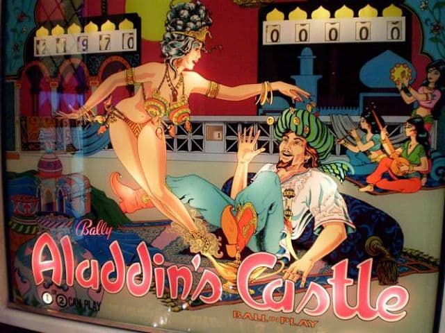 Aladdin's Castle backglass