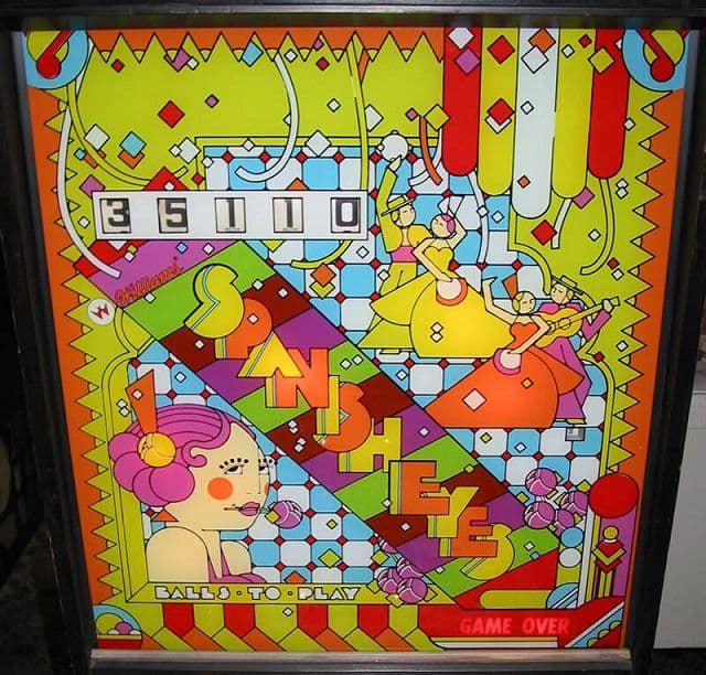 Spanish Eyes backglass