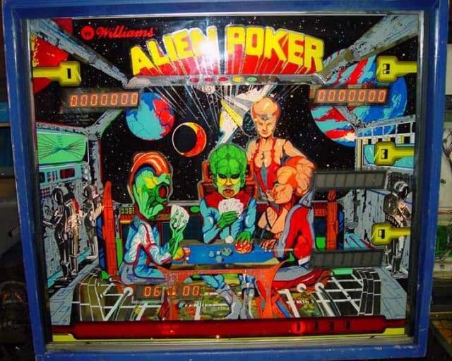 Alien Poker backglass