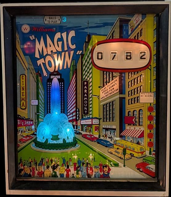 Magic Town backglass