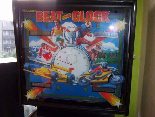 Beat the Clock backglass