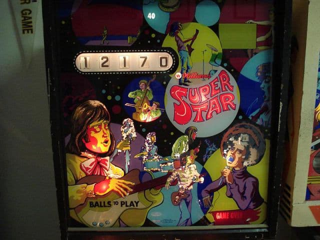 Super Star backglass