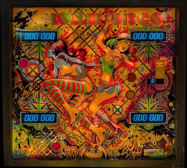 Roller Disco backglass