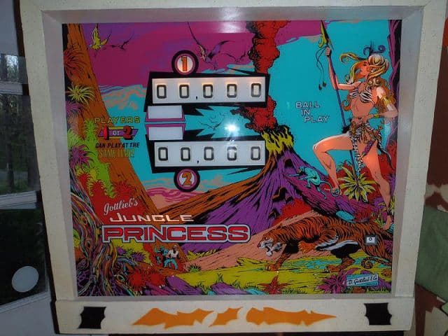 Jungle Princess backglass