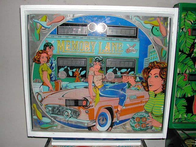 Memory Lane backglass