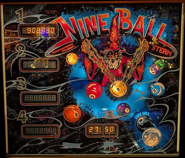 Nine Ball backglass