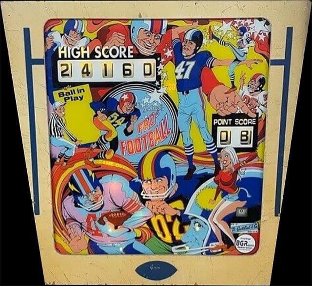 Pro-Football backglass