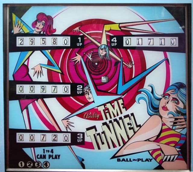 Time Tunnel backglass