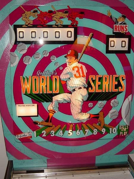 World Series backglass