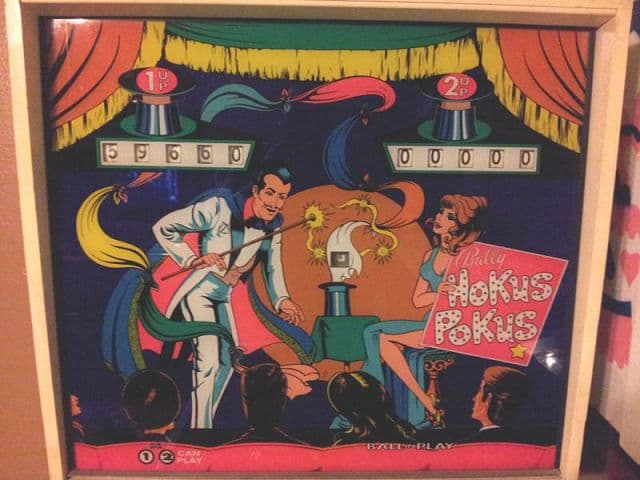 Hokus Pokus backglass