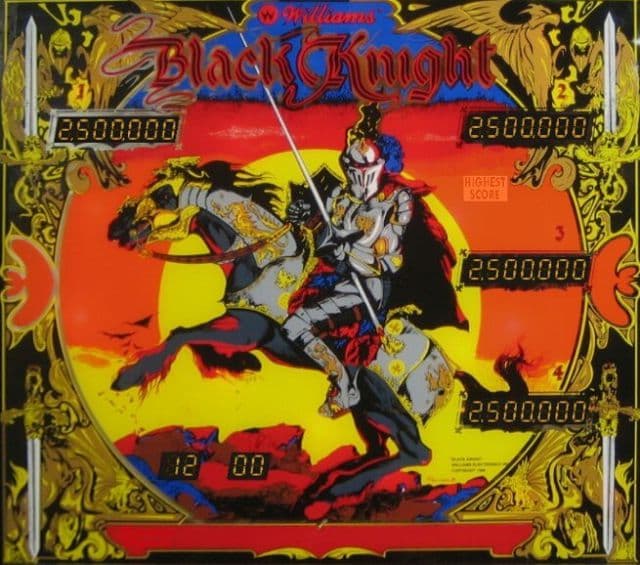 Black Knight backglass