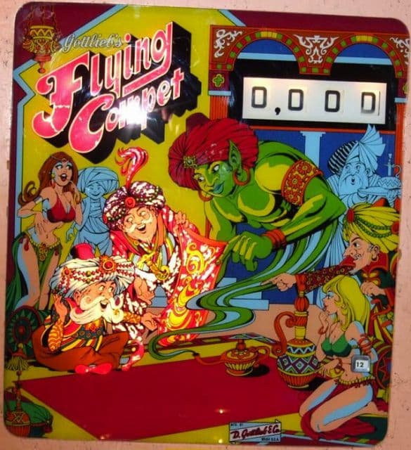 Flying Carpet backglass