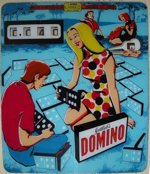 Domino backglass