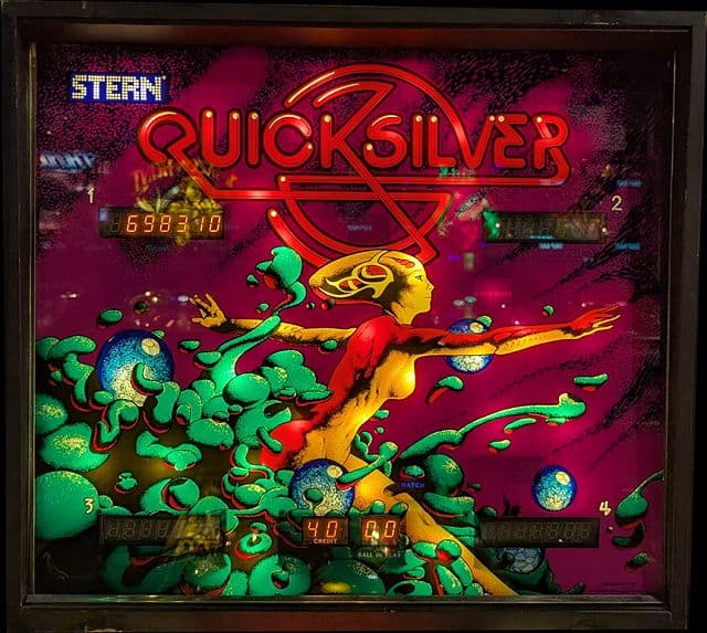 Quicksilver backglass