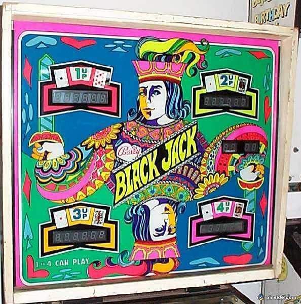 Black Jack backglass