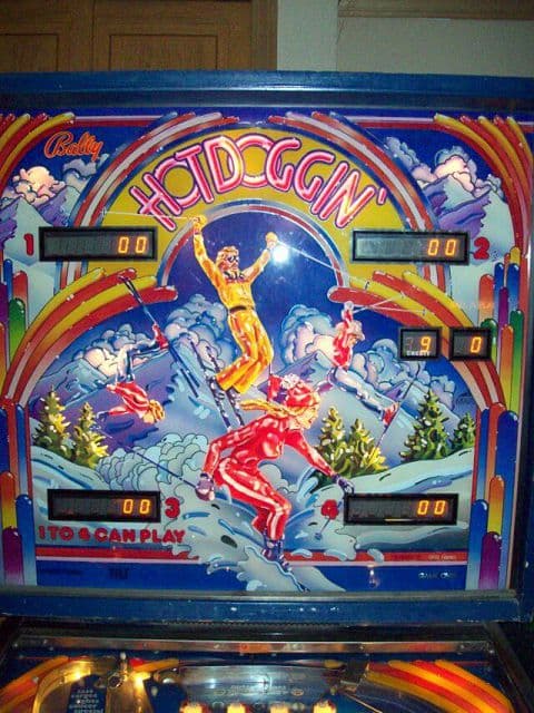 Hotdoggin' backglass