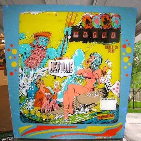 Neptune backglass