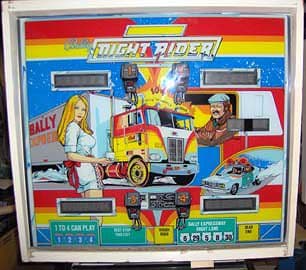 Night Rider backglass