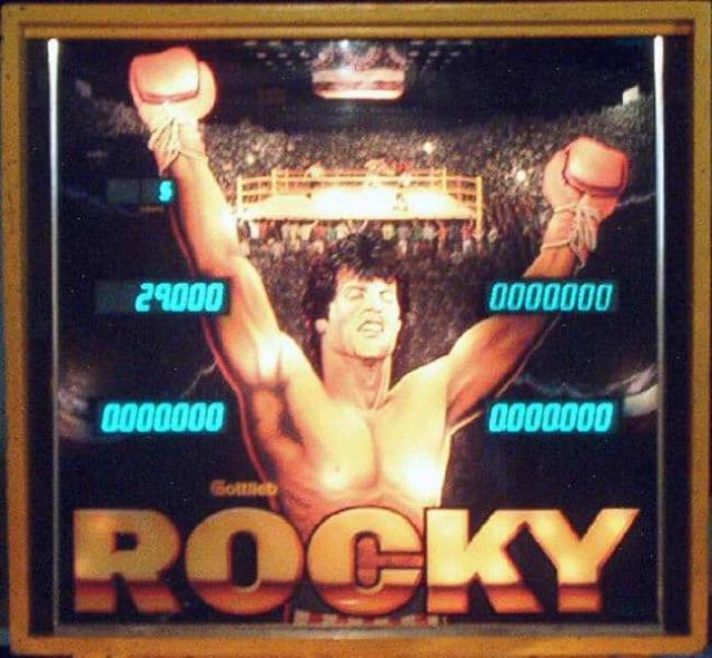 Rocky backglass