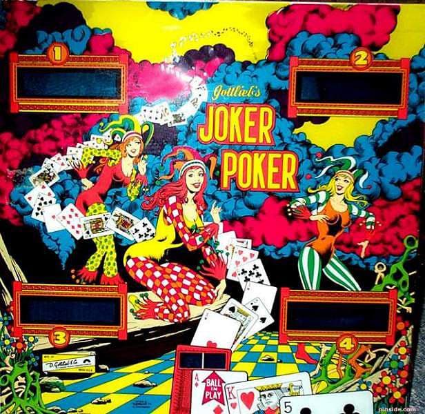 Joker Poker backglass