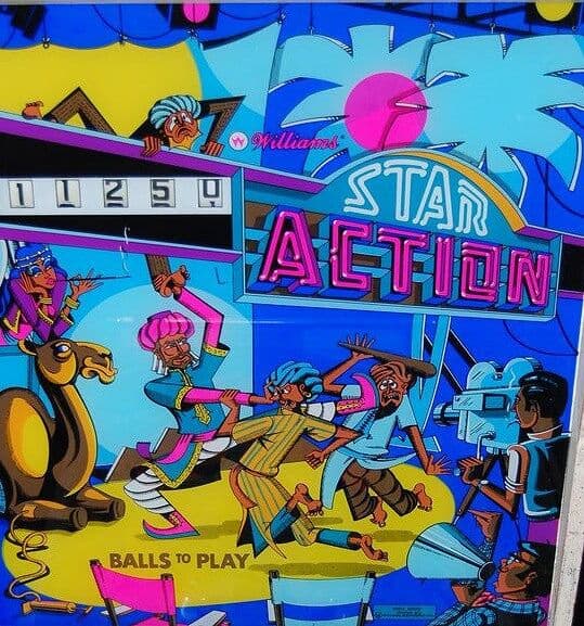 Star Action backglass