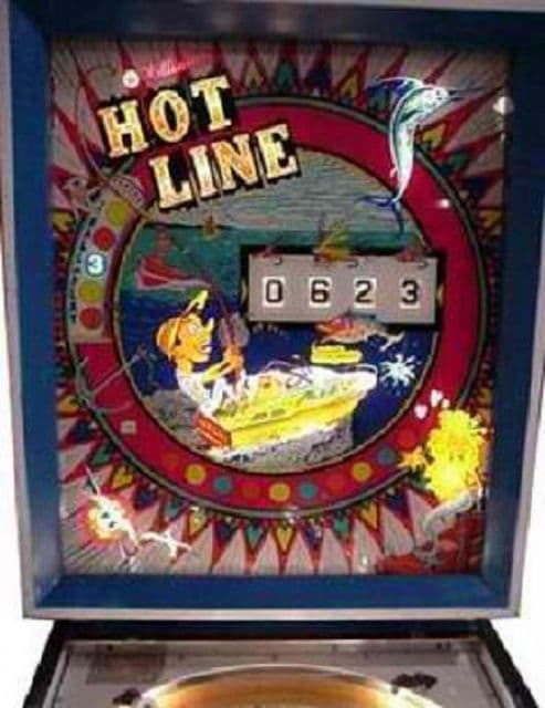 Hot Line backglass
