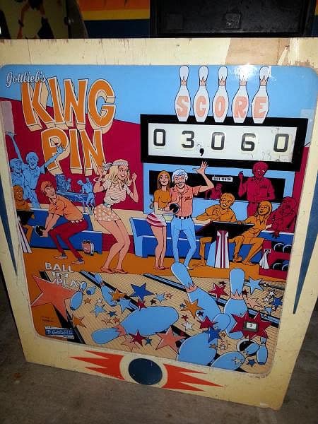 King Pin backglass