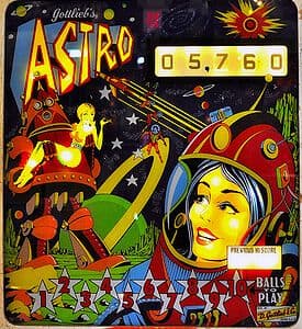 Astro backglass