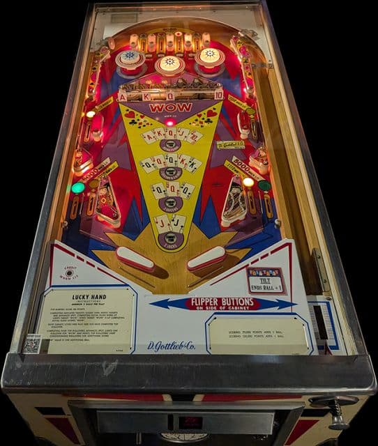 Lucky Hand backglass