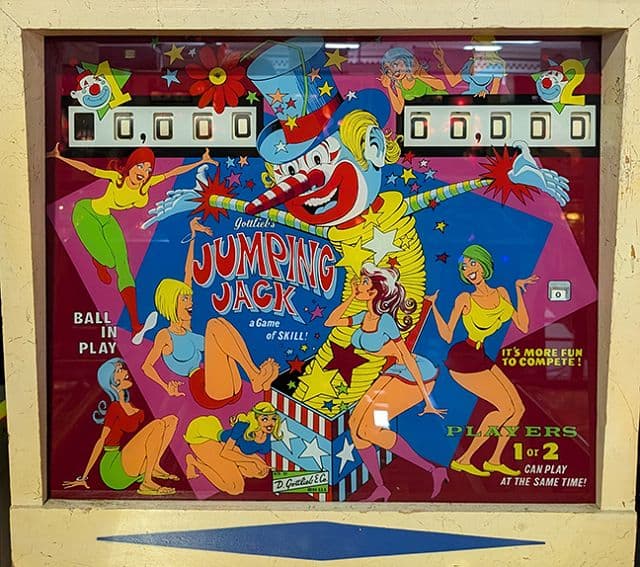 Jumping Jack backglass