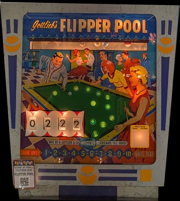 Flipper Pool backglass