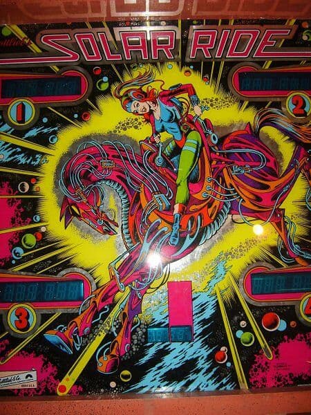 Solar Ride backglass