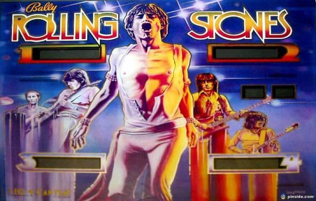 Rolling Stones backglass