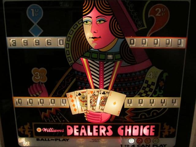 Dealer's Choice backglass