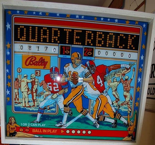 Quarterback backglass