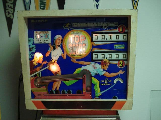 Top Score backglass