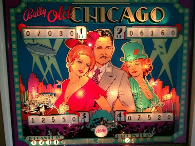 Old Chicago backglass