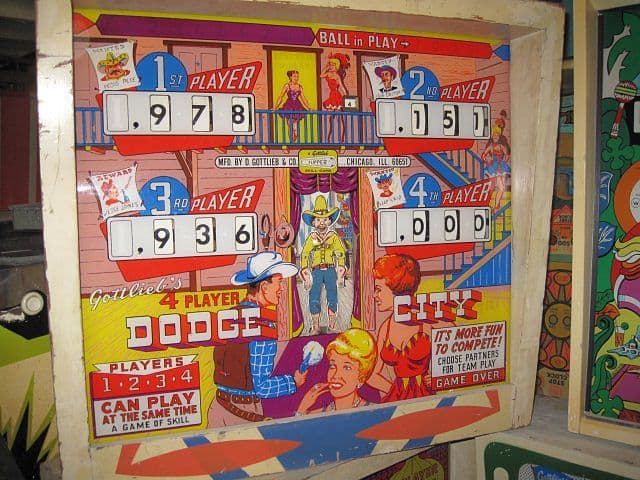 Dodge City backglass