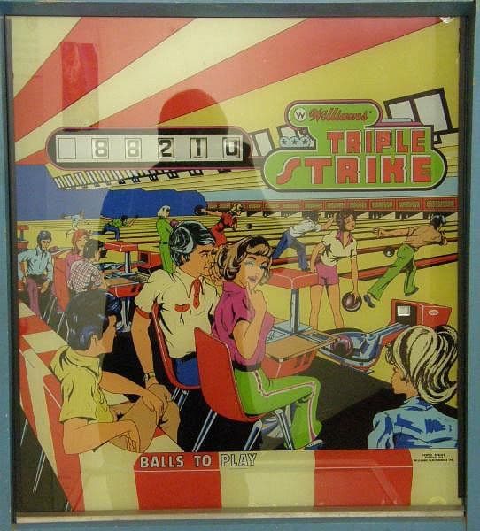 Triple Strike backglass