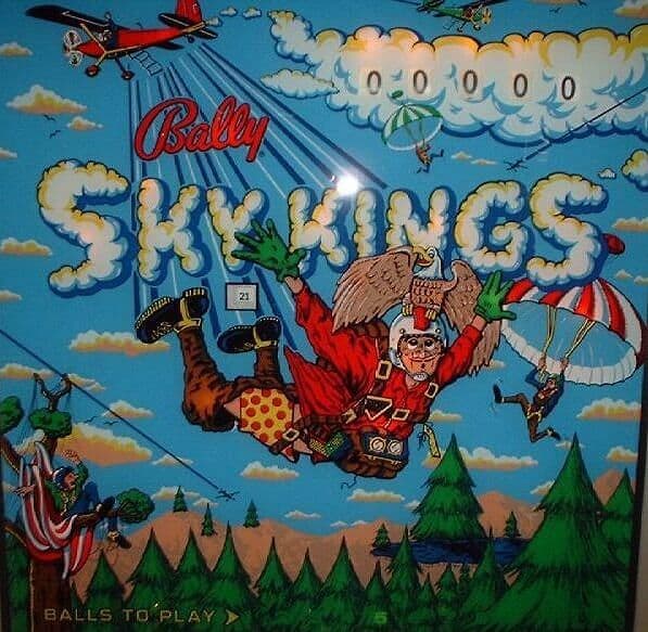 Sky Kings backglass