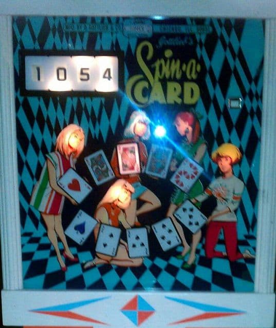 Spin-A-Card backglass