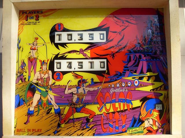 Solar City backglass