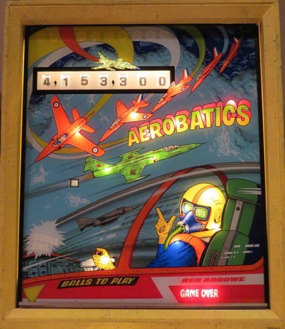 Aerobatics backglass