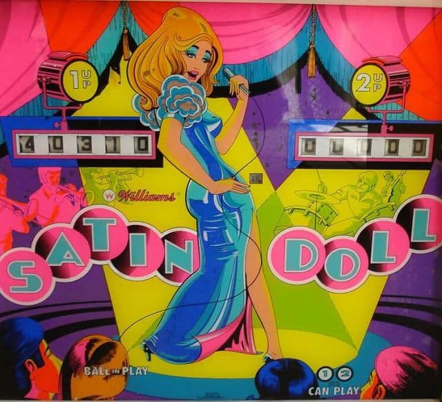 Satin Doll backglass