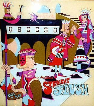 Straight Flush backglass