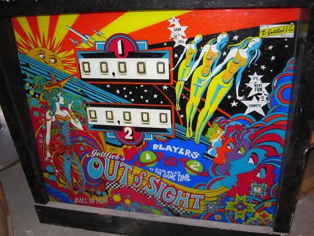 Out of Sight backglass