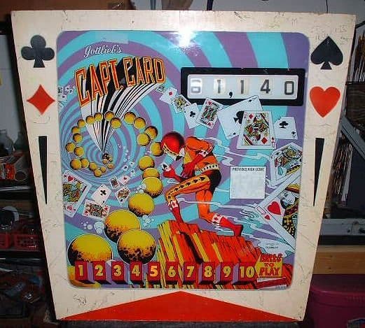 Capt. Card backglass