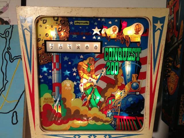 Conquest 200 backglass